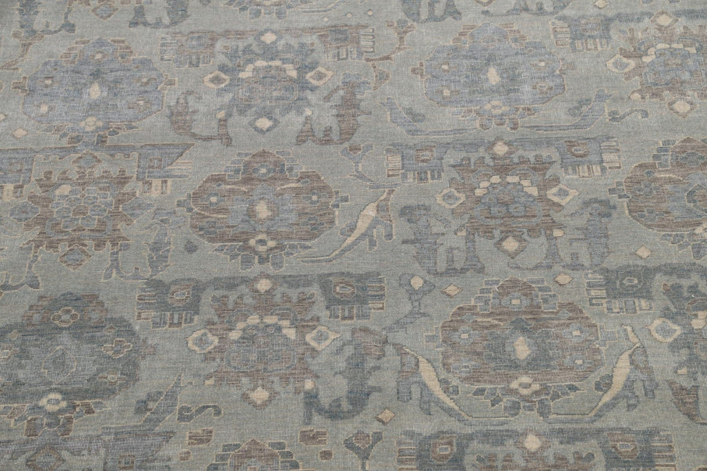 Silver Washed Ziegler Turkish Area Rug 10x13