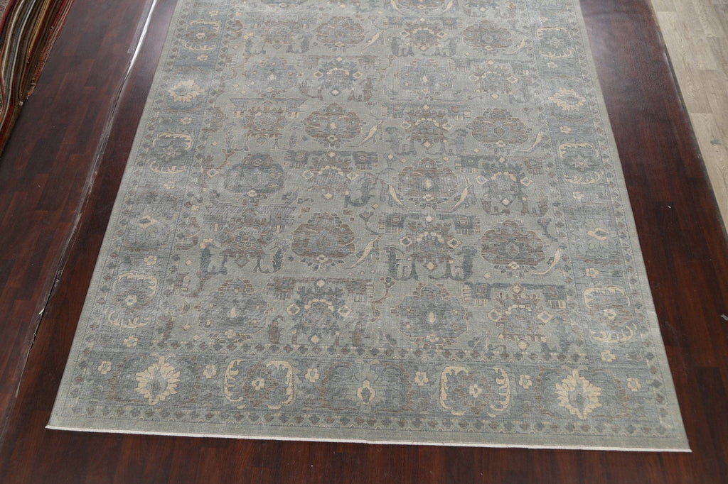 Silver Washed Ziegler Turkish Area Rug 10x13