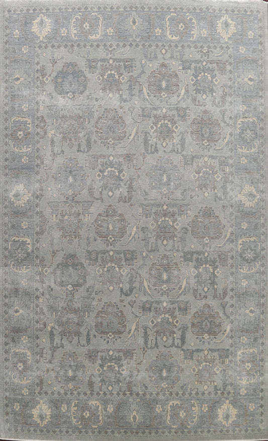 Silver Washed Ziegler Turkish Area Rug 10x13