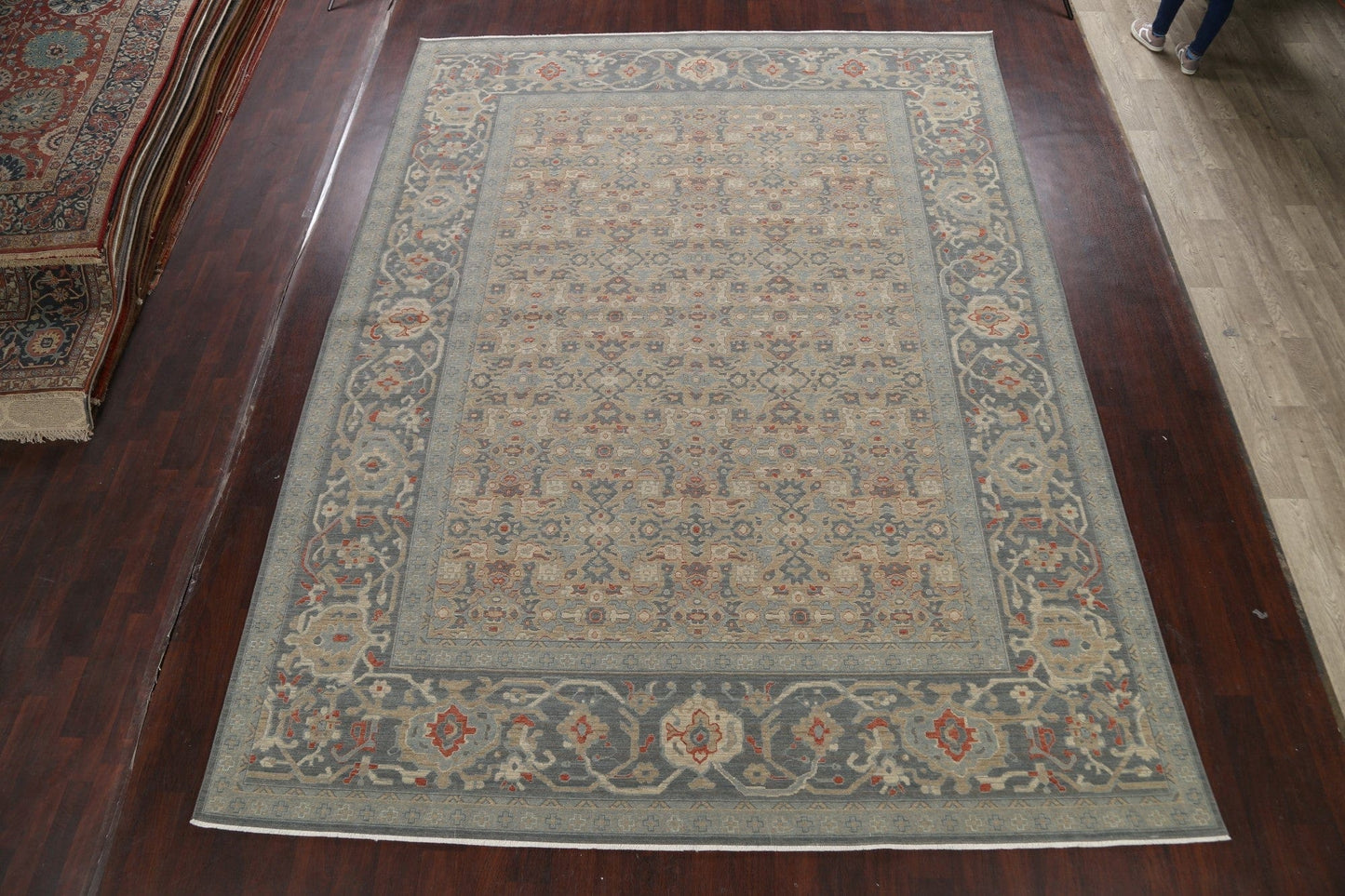 Silver Washed Ziegler Turkish Area Rug 10x13