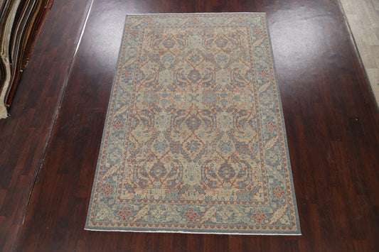 Silver Washed Ziegler Turkish Area Rug 7x10