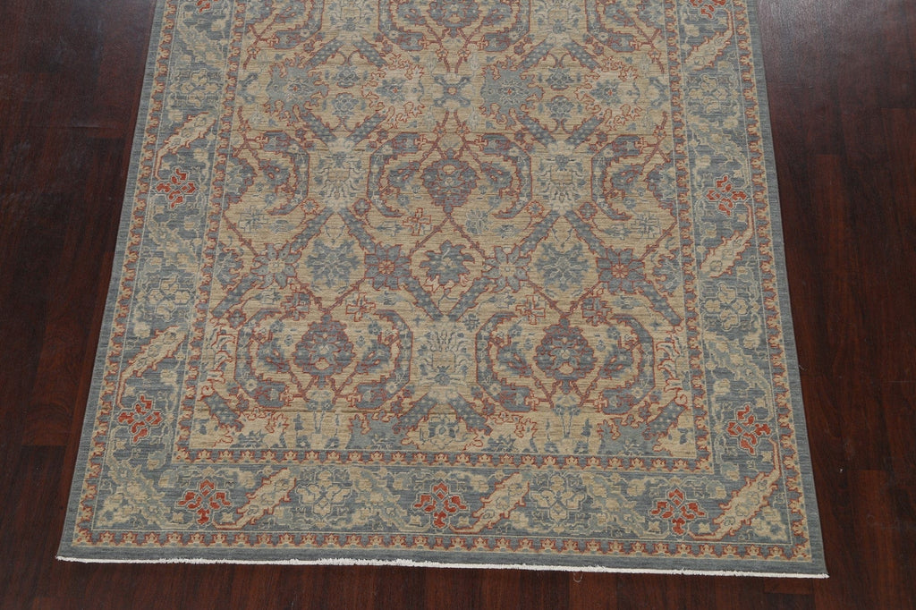 Silver Washed Ziegler Turkish Area Rug 7x10