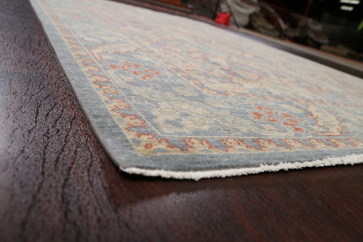 Silver Washed Ziegler Turkish Area Rug 7x10