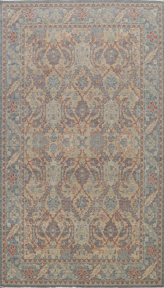 Silver Washed Ziegler Turkish Area Rug 7x10