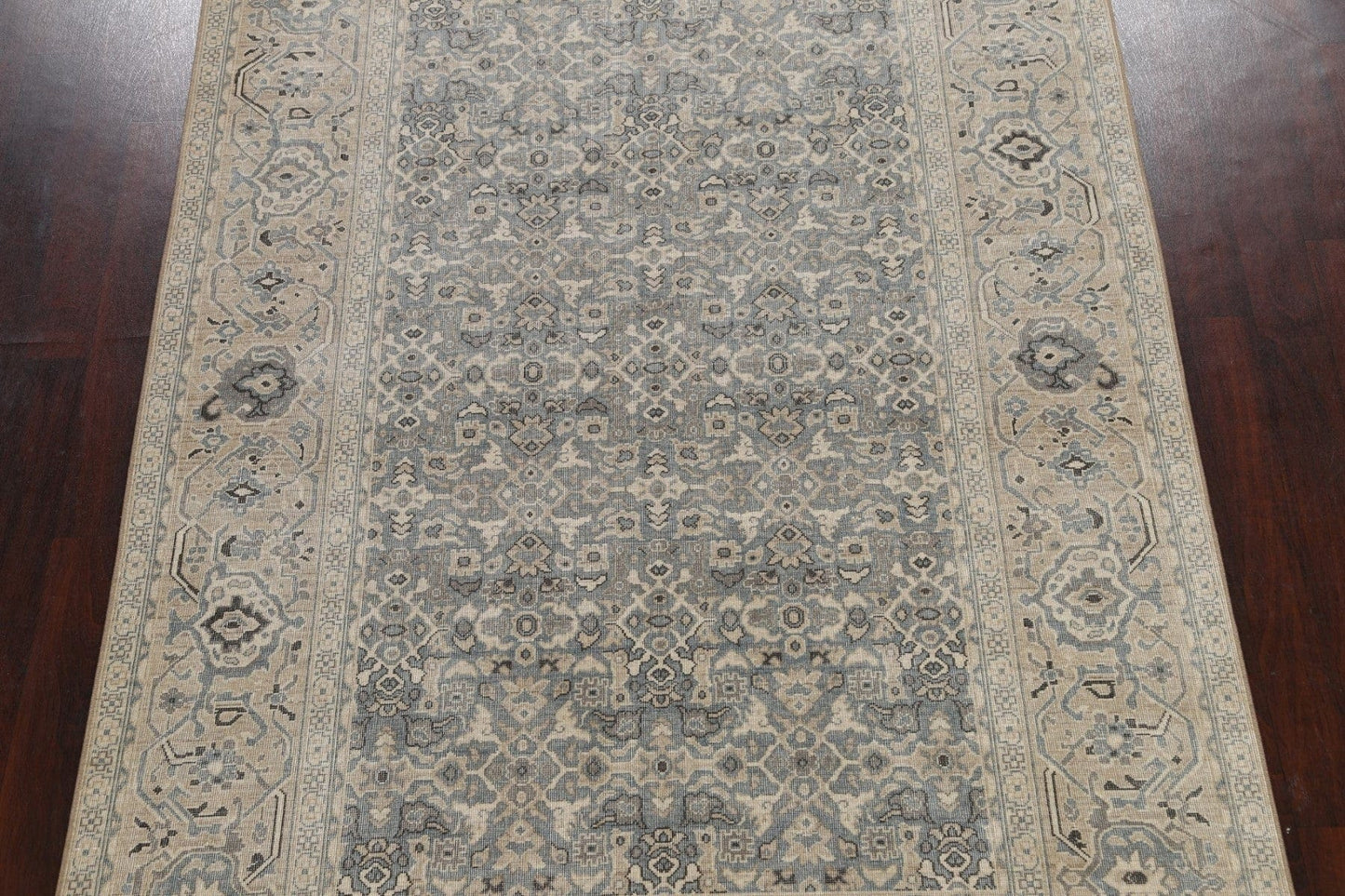 Silver Washed Ziegler Turkish Area Rug 7x10