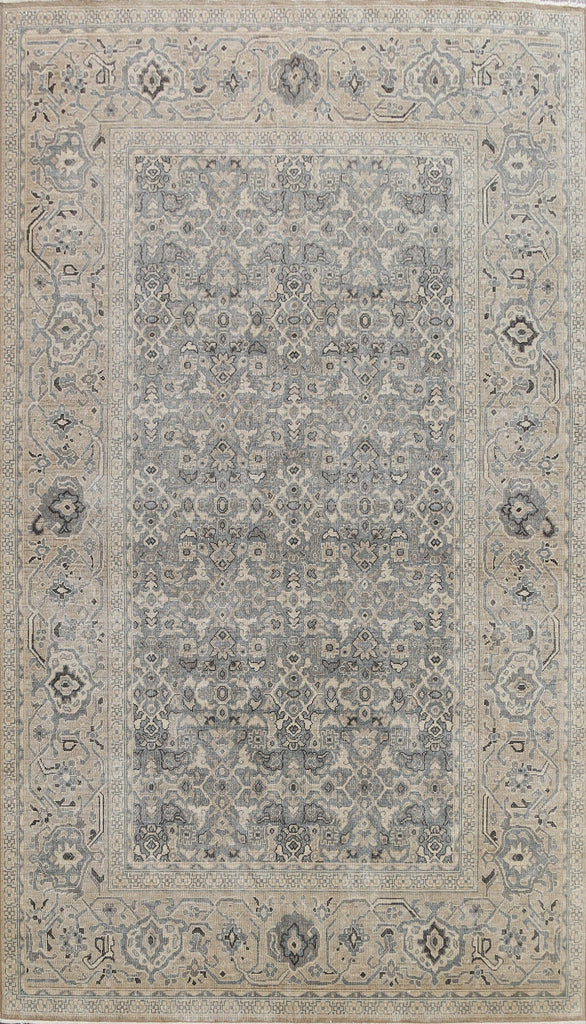 Silver Washed Ziegler Turkish Area Rug 7x10