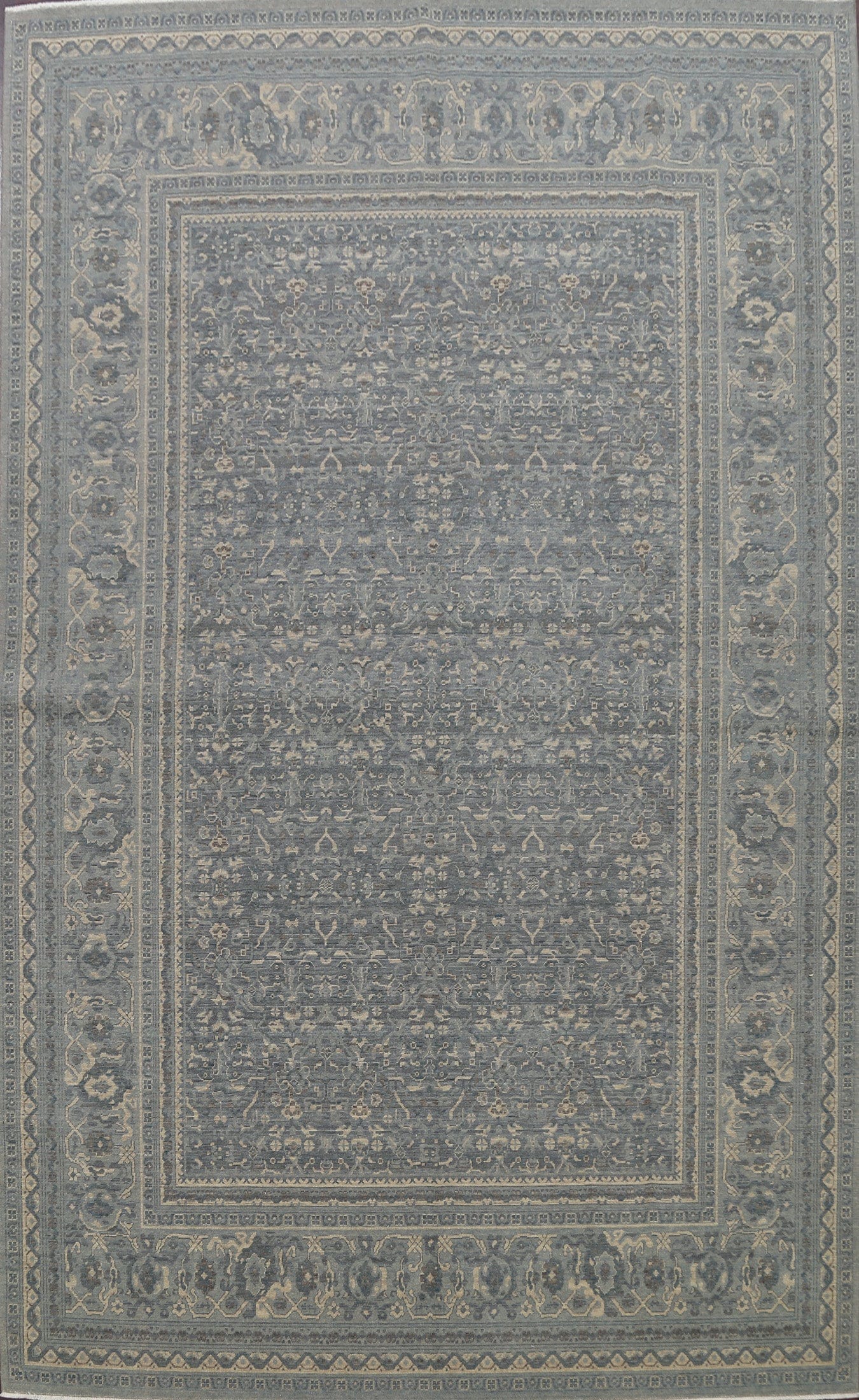 Silver Washed Ziegler Turkish Area Rug 9x12