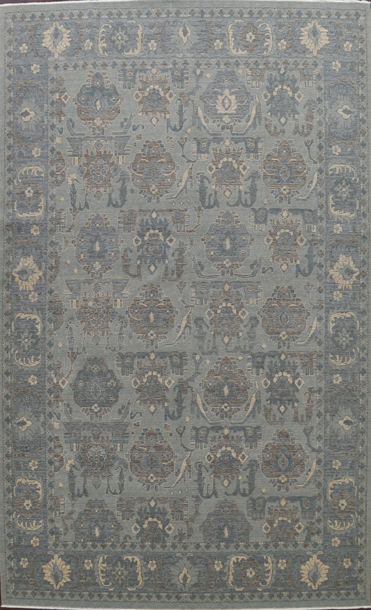 Silver Washed Ziegler Turkish Area Rug 9x12