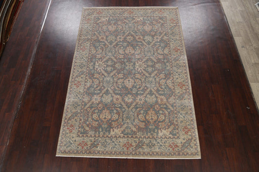 Silver Washed Ziegler Turkish Area Rug 7x10