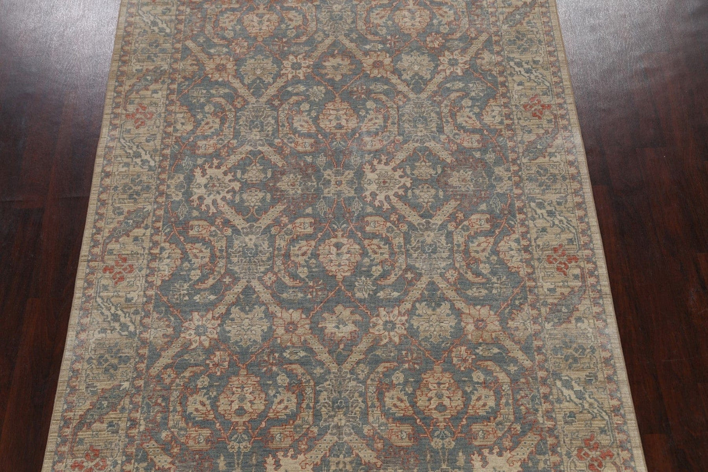 Silver Washed Ziegler Turkish Area Rug 7x10