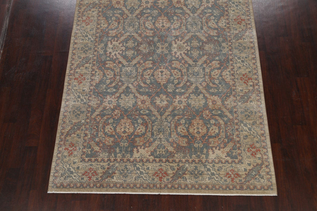 Silver Washed Ziegler Turkish Area Rug 7x10