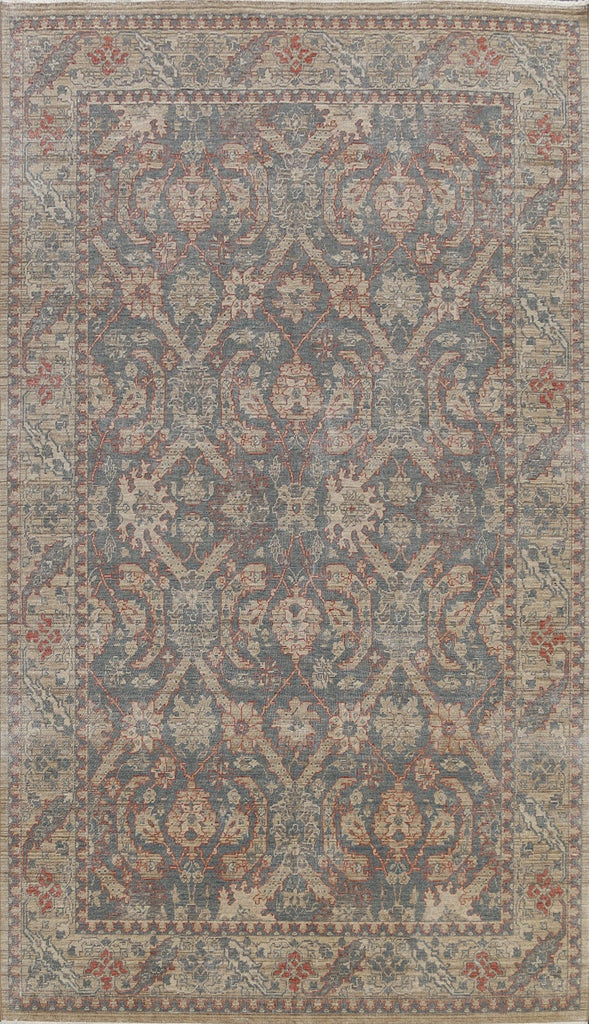 Silver Washed Ziegler Turkish Area Rug 7x10