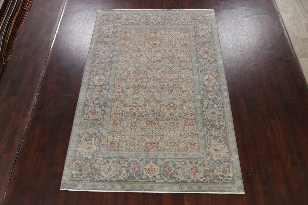 Silver Washed Ziegler Turkish Area Rug 7x10