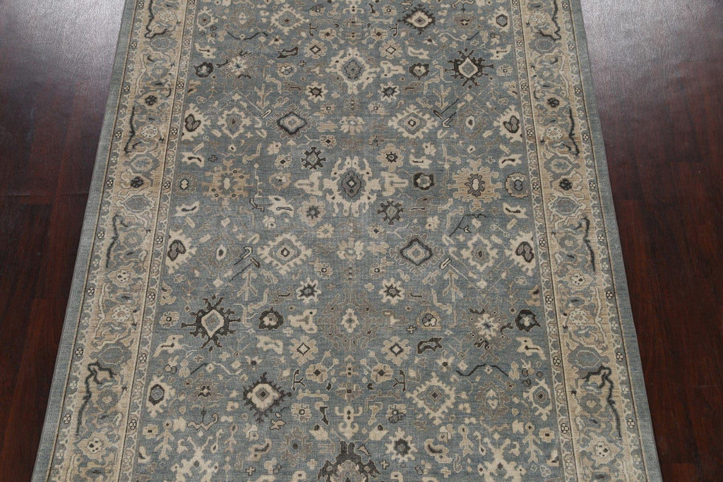 Silver Washed Ziegler Turkish Area Rug 7x10