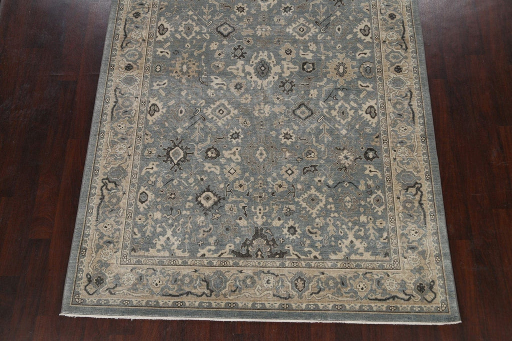 Silver Washed Ziegler Turkish Area Rug 7x10