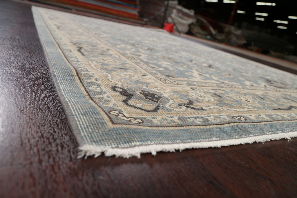 Silver Washed Ziegler Turkish Area Rug 7x10