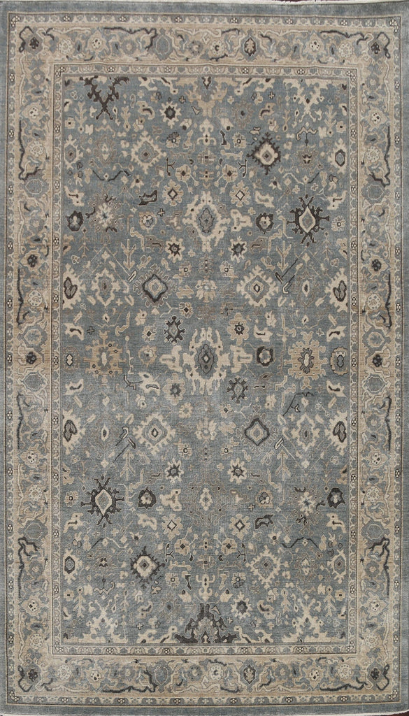 Silver Washed Ziegler Turkish Area Rug 7x10