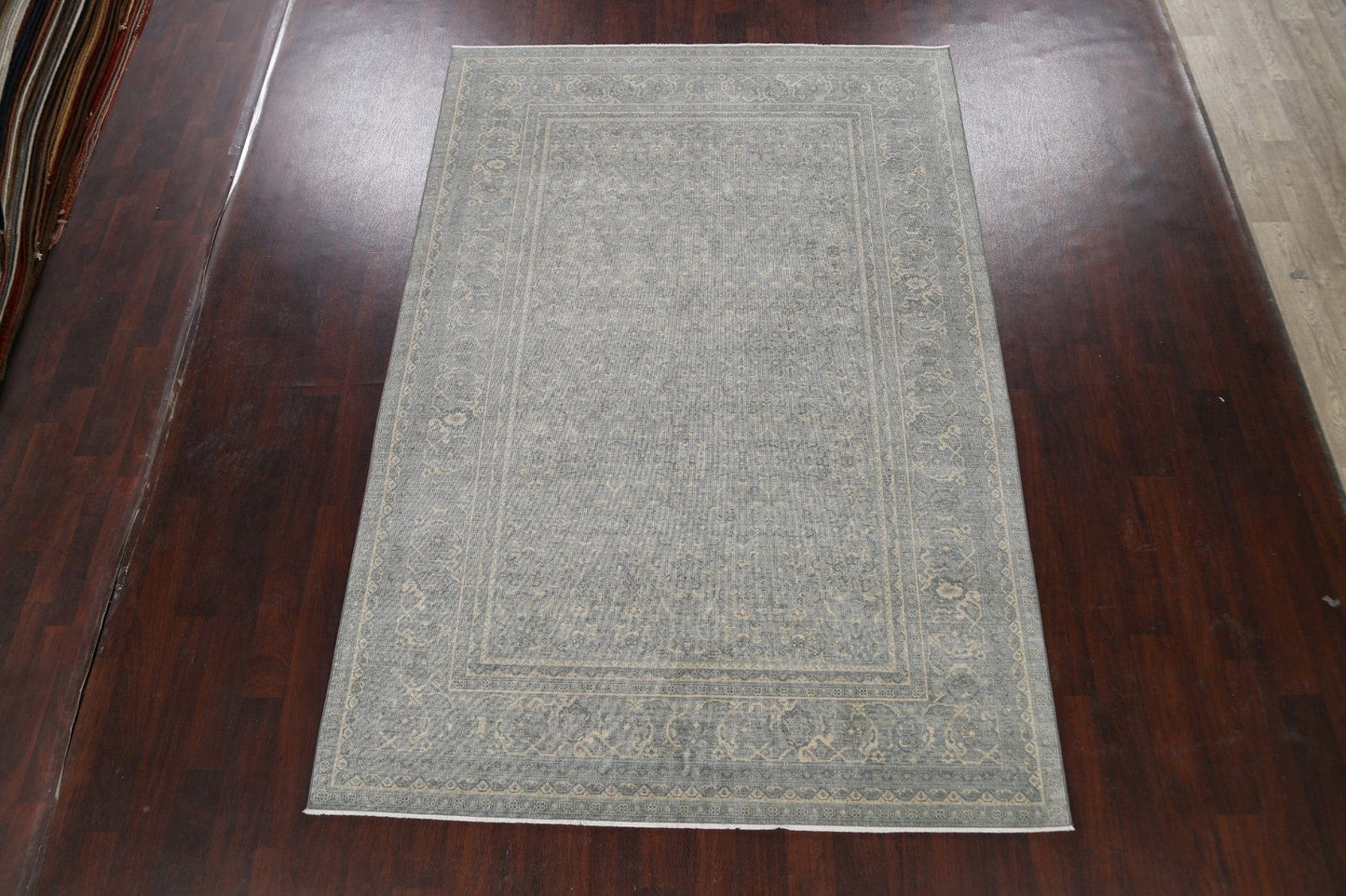 Silver Washed Ziegler Turkish Area Rug 7x10