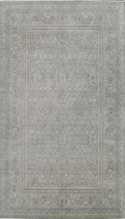 Silver Washed Ziegler Turkish Area Rug 7x10