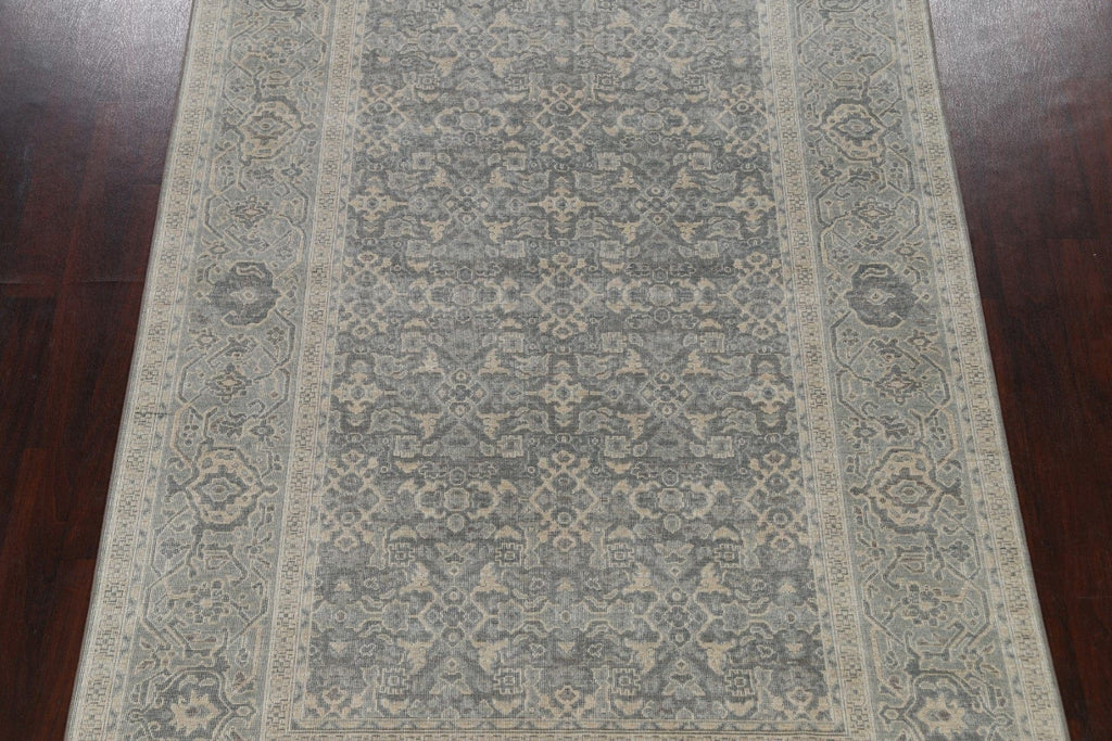 Silver Washed Ziegler Turkish Area Rug 7x10