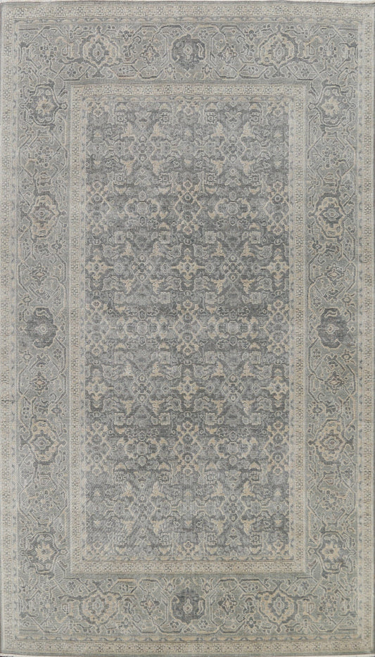 Silver Washed Ziegler Turkish Area Rug 7x10