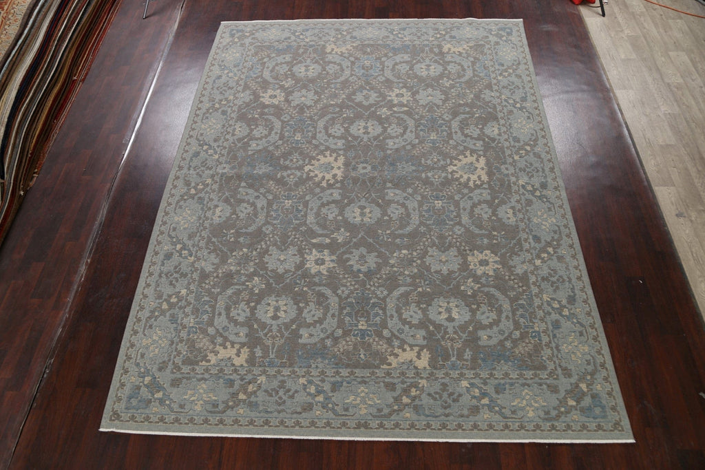 Silver Washed Ziegler Turkish Area Rug 9x12