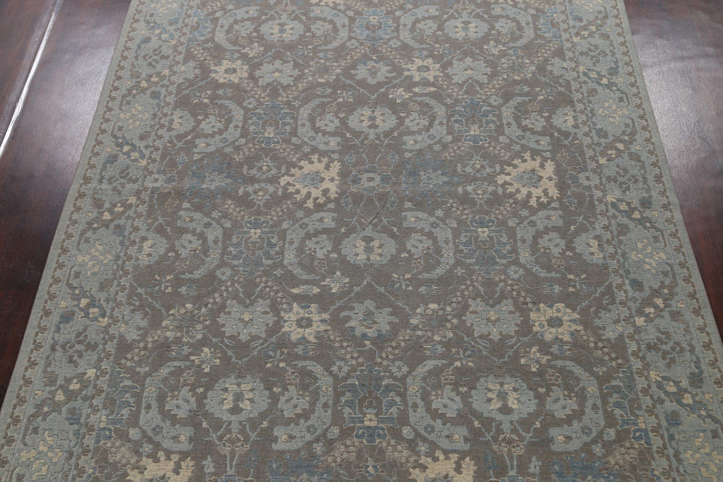 Silver Washed Ziegler Turkish Area Rug 9x12