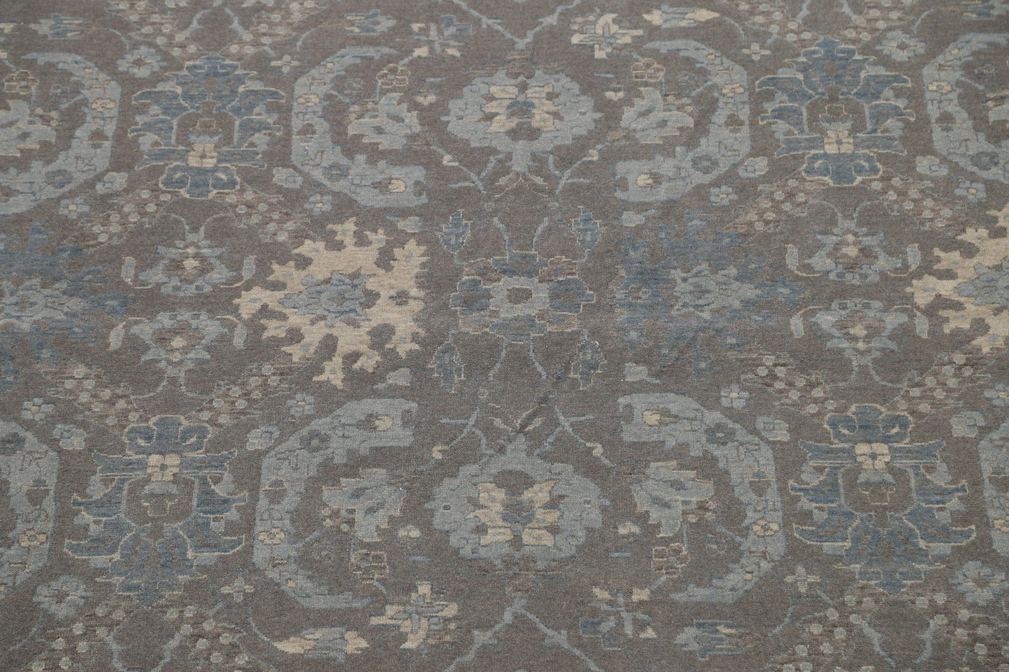 Silver Washed Ziegler Turkish Area Rug 9x12