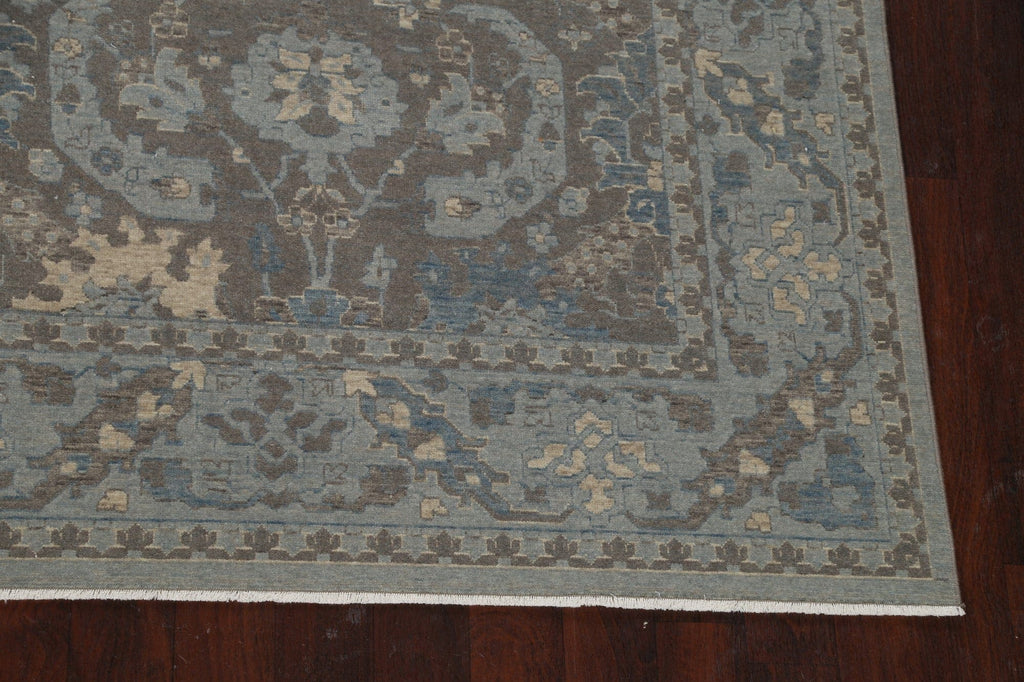 Silver Washed Ziegler Turkish Area Rug 9x12