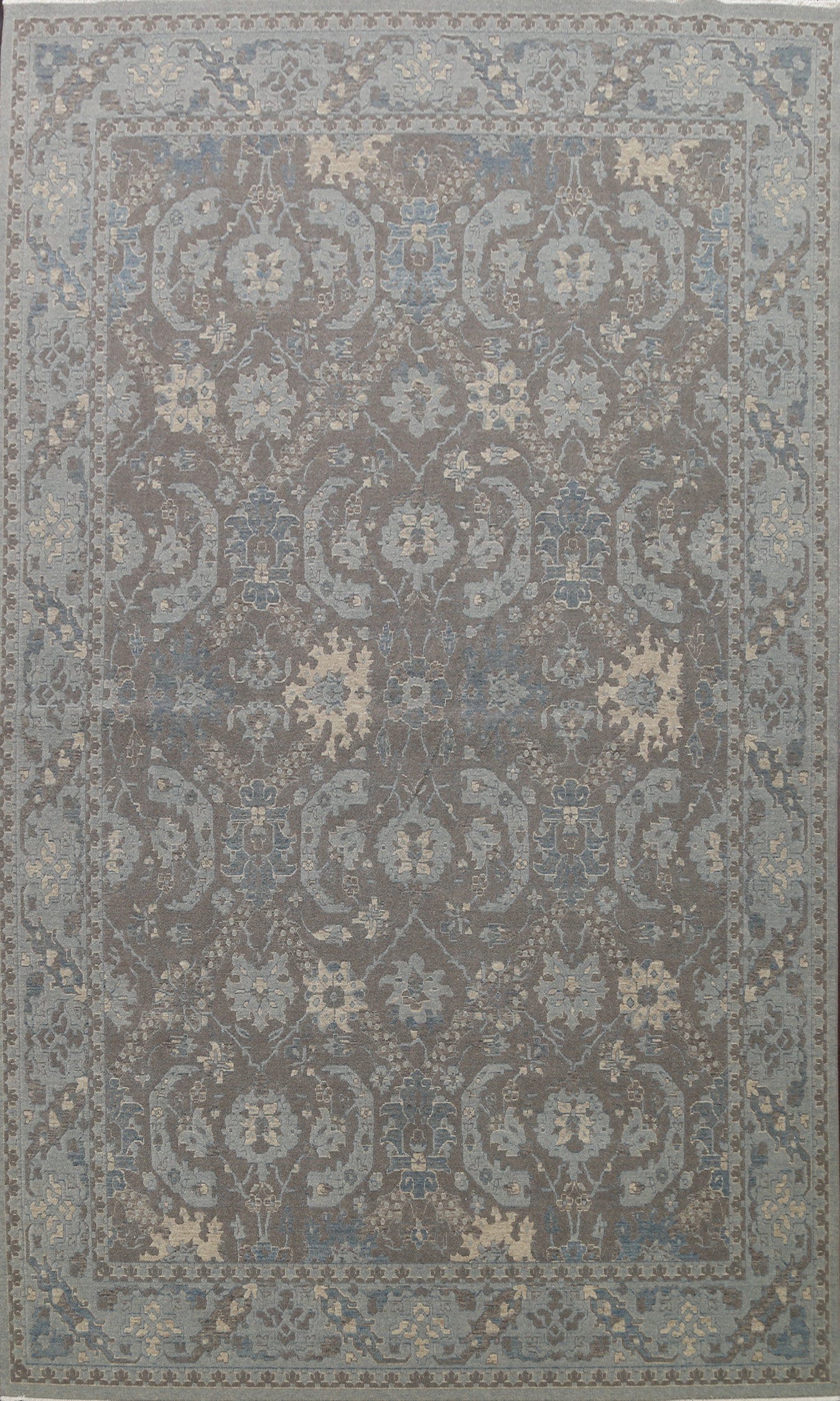 Silver Washed Ziegler Turkish Area Rug 9x12