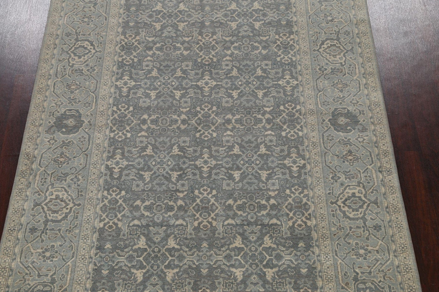 Silver Washed Ziegler Turkish Area Rug 7x10