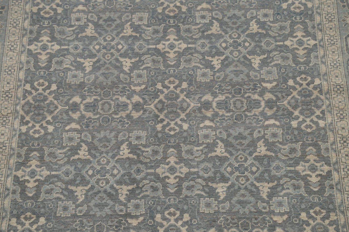 Silver Washed Ziegler Turkish Area Rug 7x10