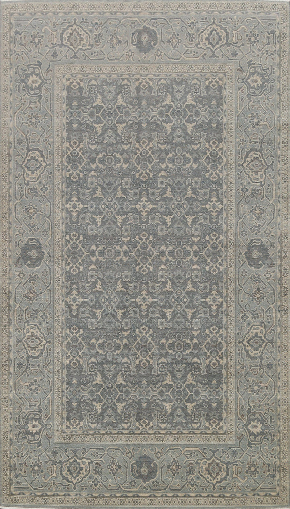 Silver Washed Ziegler Turkish Area Rug 7x10