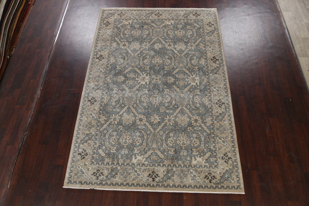 Silver Washed Ziegler Turkish Area Rug 7x10