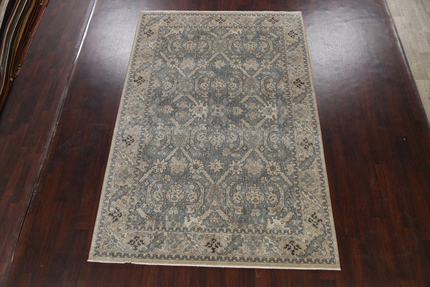 Silver Washed Ziegler Turkish Area Rug 7x10