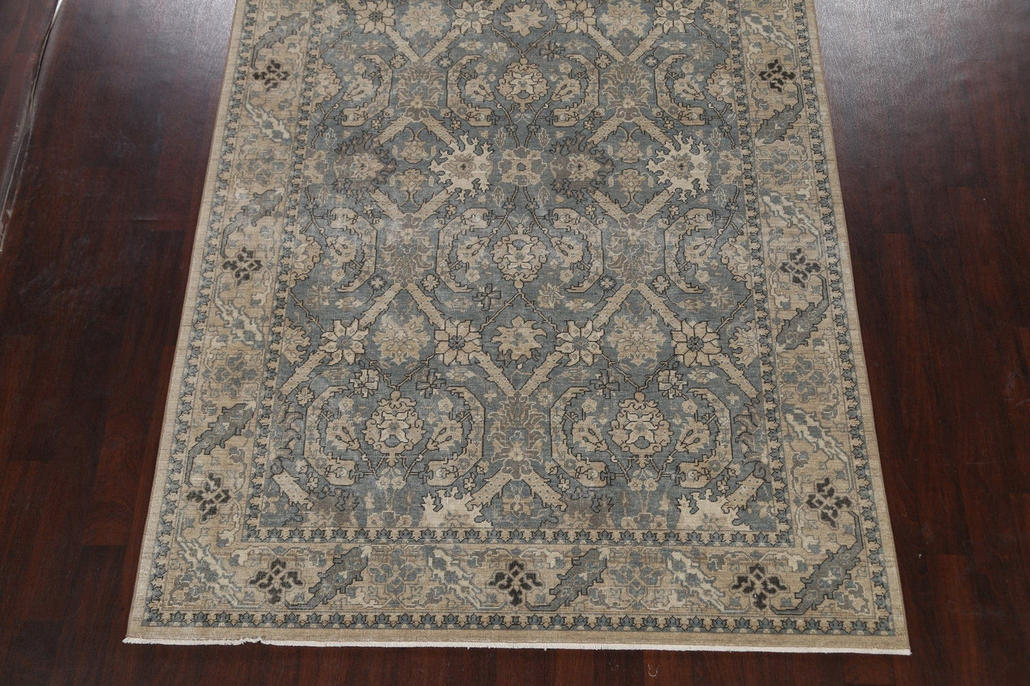 Silver Washed Ziegler Turkish Area Rug 7x10