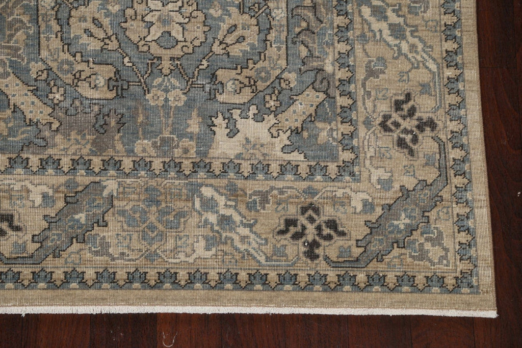 Silver Washed Ziegler Turkish Area Rug 7x10