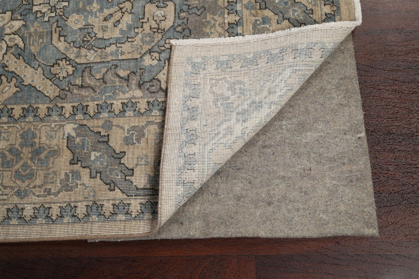 Silver Washed Ziegler Turkish Area Rug 7x10