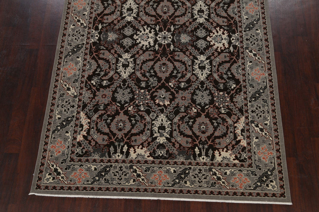 Silver Washed Ziegler Turkish Area Rug 7x10