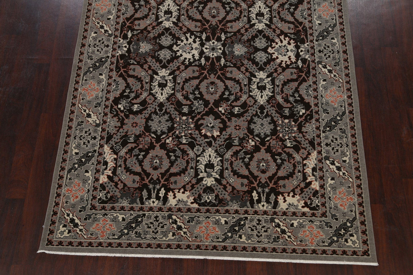 Silver Washed Ziegler Turkish Area Rug 7x10