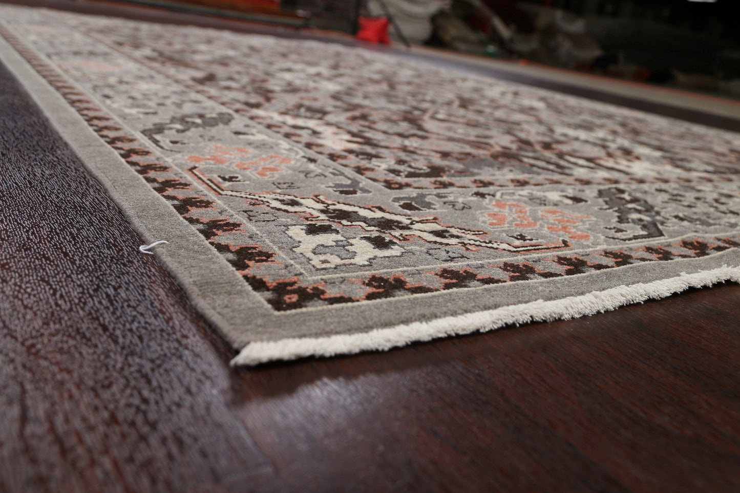 Silver Washed Ziegler Turkish Area Rug 7x10