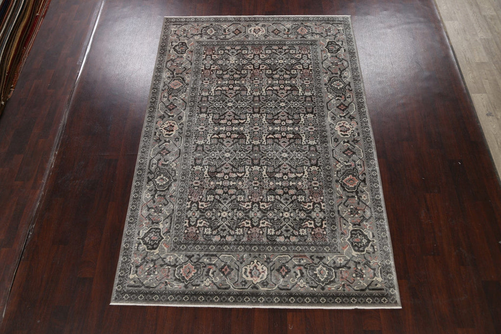 Silver Washed Ziegler Turkish Area Rug 7x10