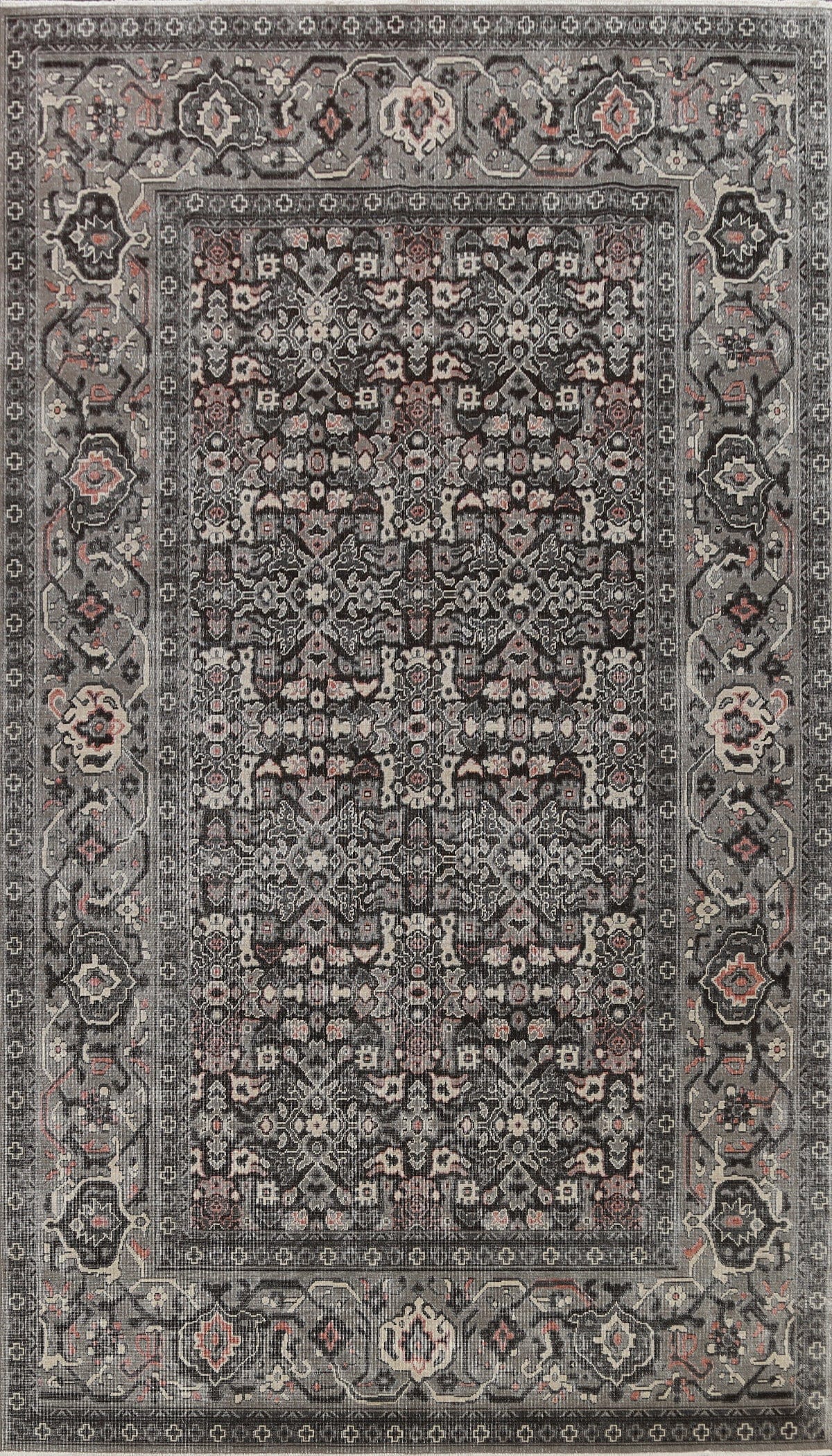 Silver Washed Ziegler Turkish Area Rug 7x10