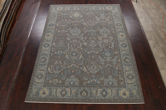 Silver Washed Ziegler Turkish Area Rug 9x12