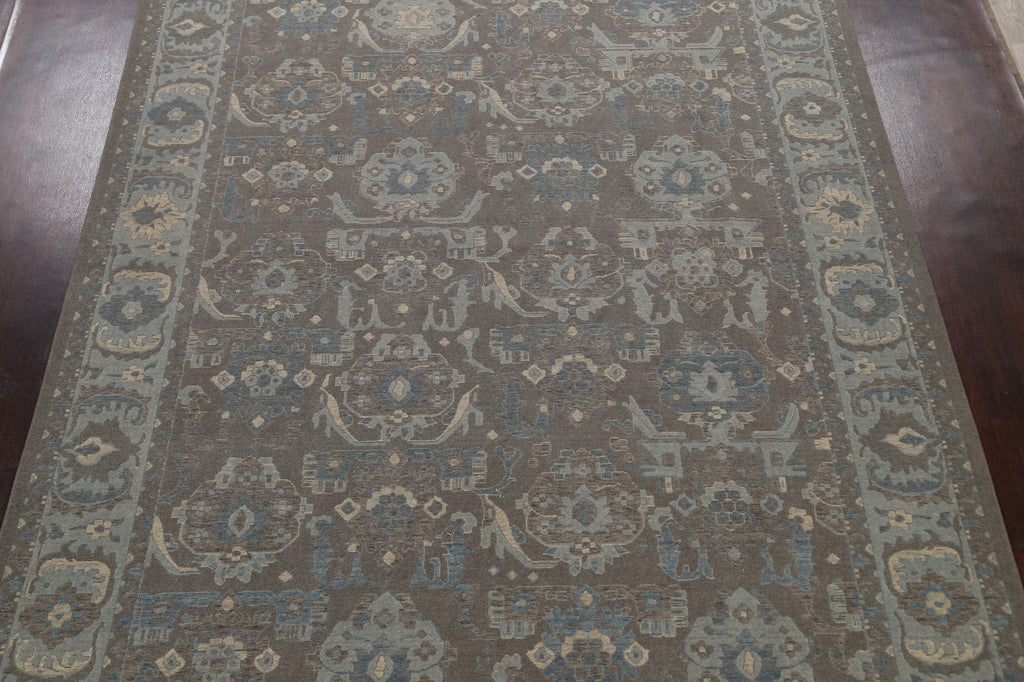 Silver Washed Ziegler Turkish Area Rug 9x12