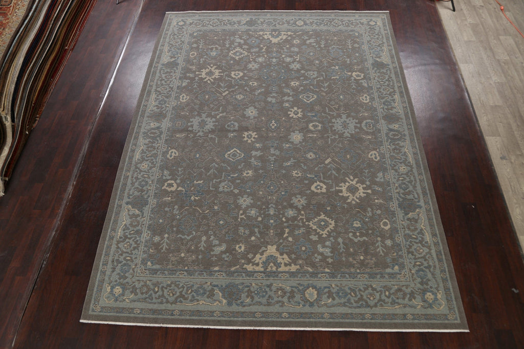 Silver Washed Ziegler Turkish Area Rug 9x12