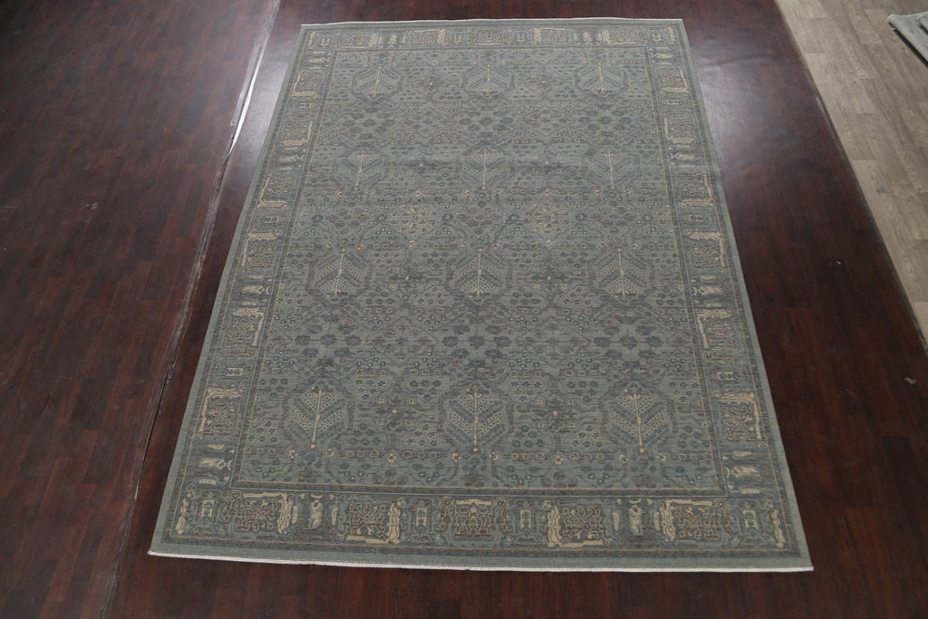 Silver Washed Ziegler Turkish Area Rug 9x13