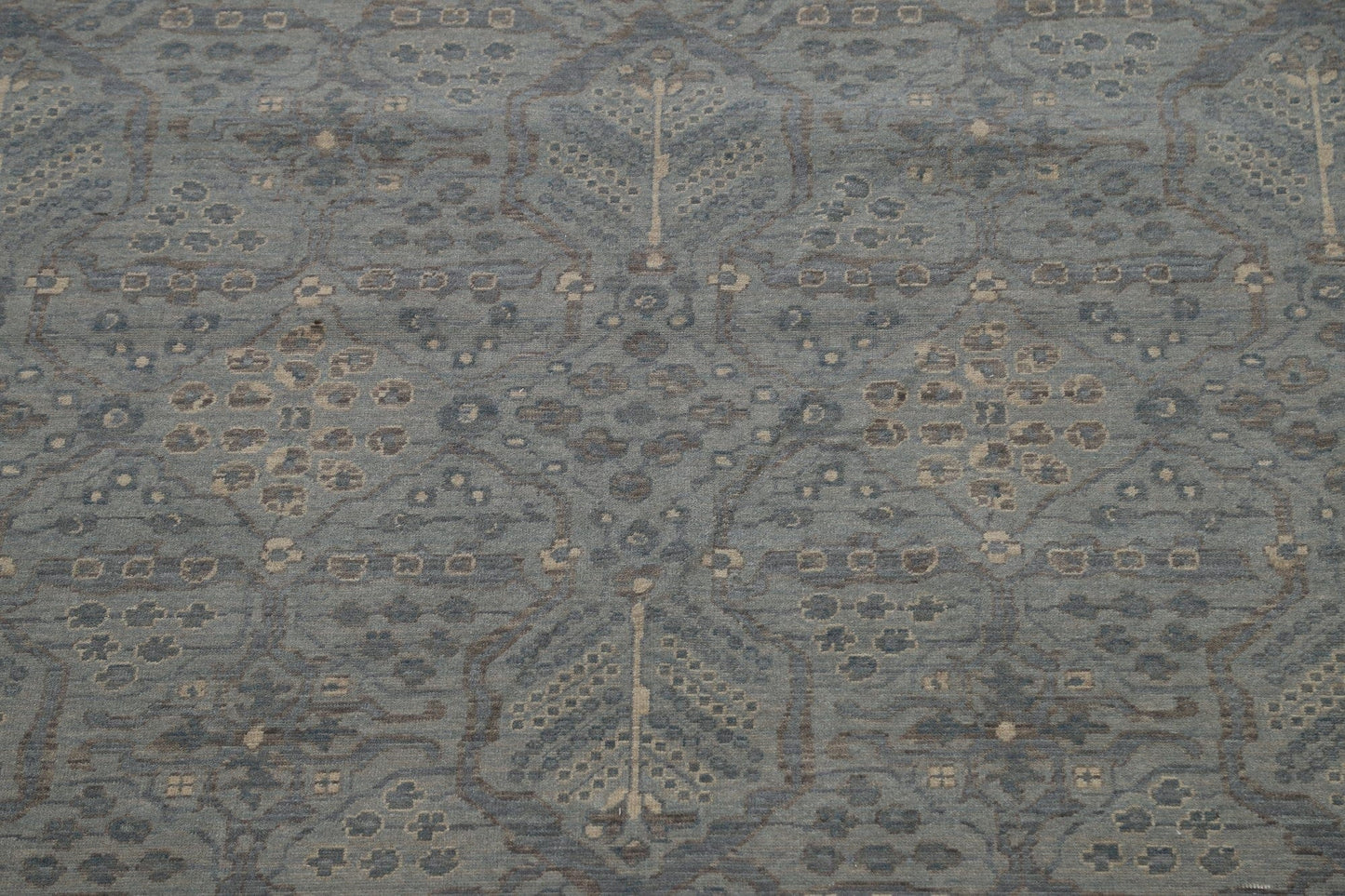 Silver Washed Ziegler Turkish Area Rug 9x13