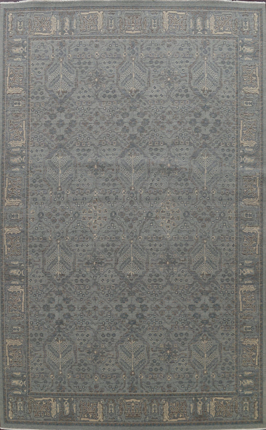 Silver Washed Ziegler Turkish Area Rug 9x13