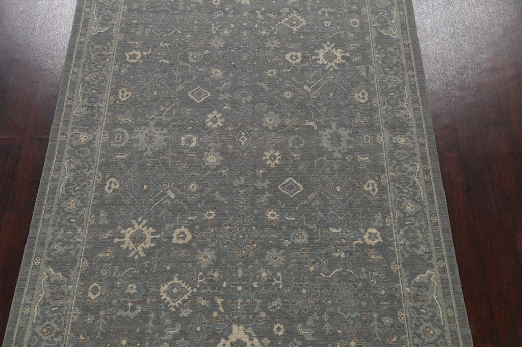 Silver Washed Ziegler Turkish Area Rug 7x10